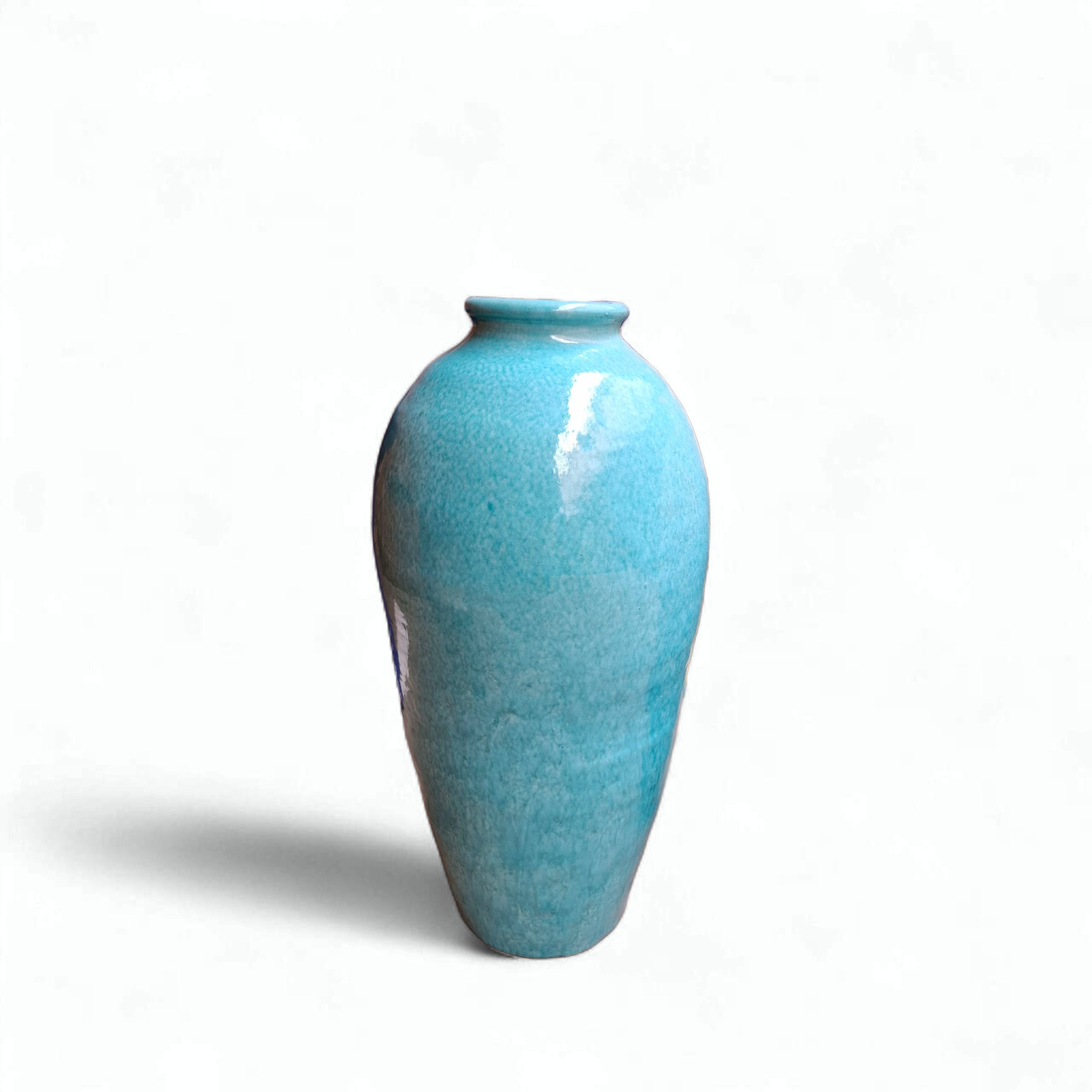 Turquoise Floor Vase