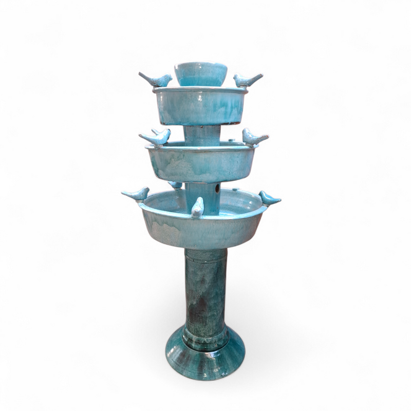 Turquoise 3 tier Fountain