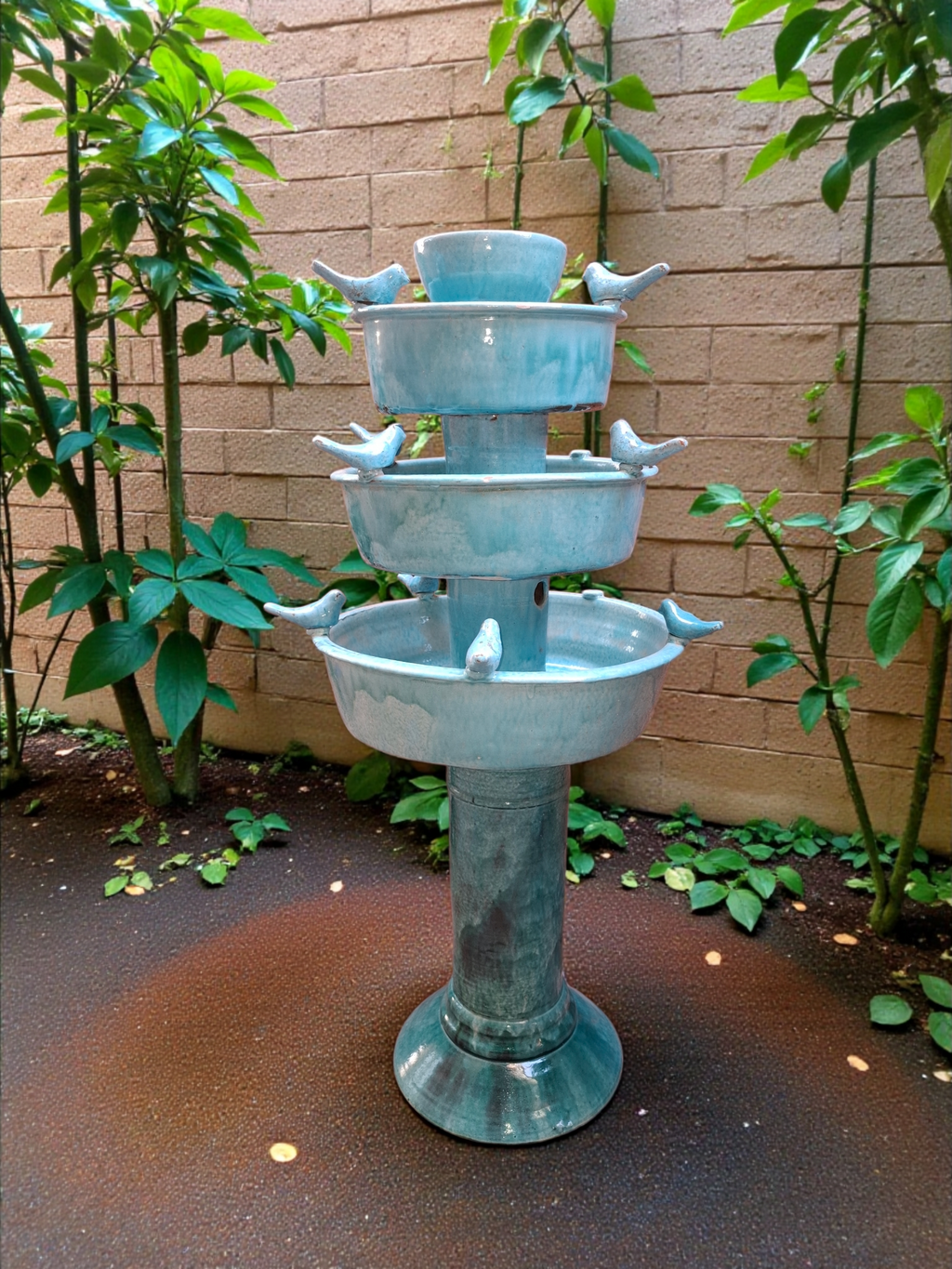 Turquoise 3 tier Fountain