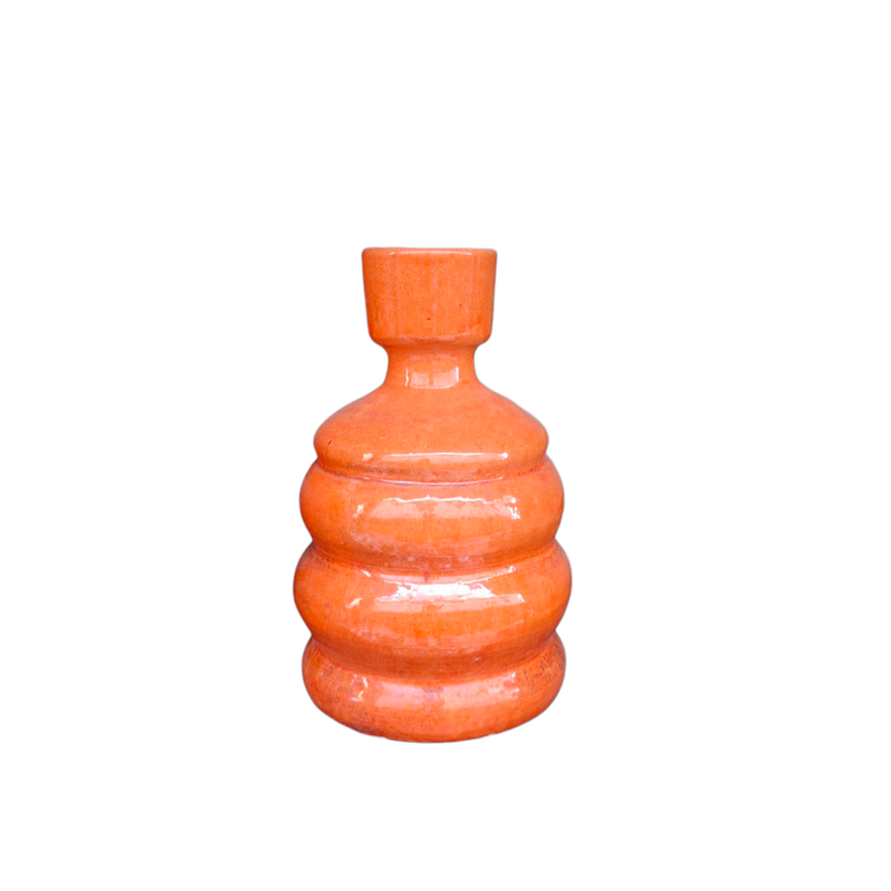Orange Bubble Vase