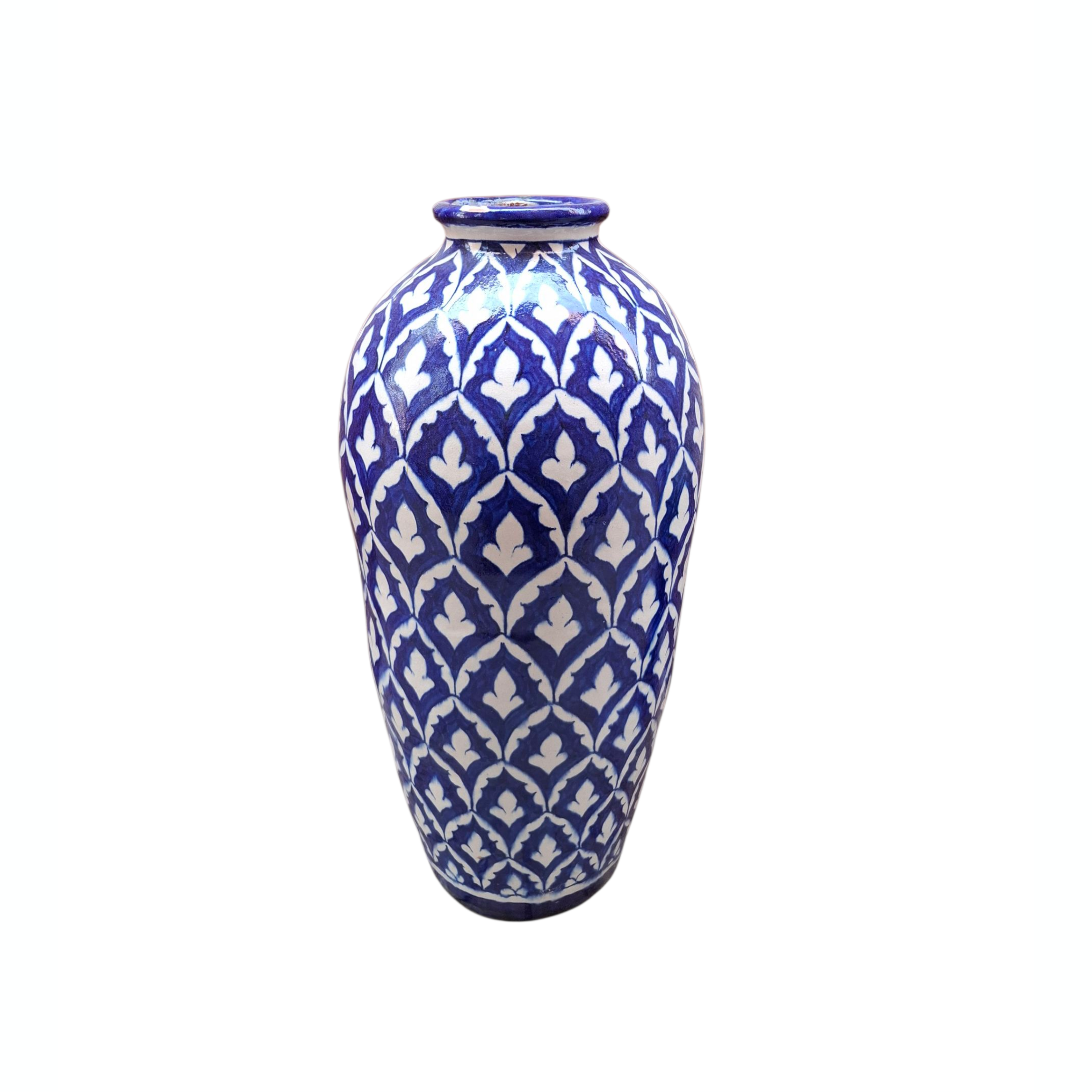 Blue/White Tall Vase