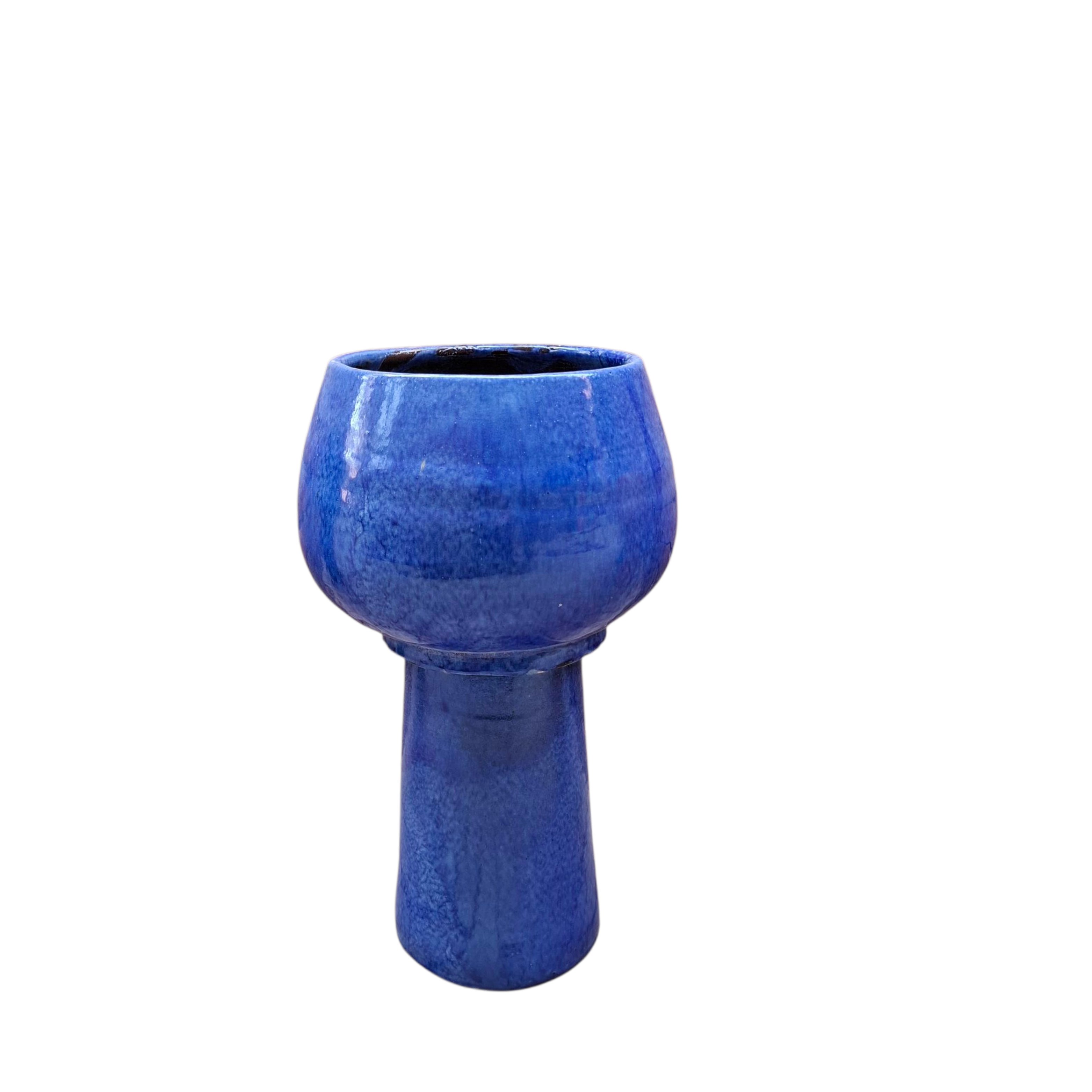Blue Planter with Stand