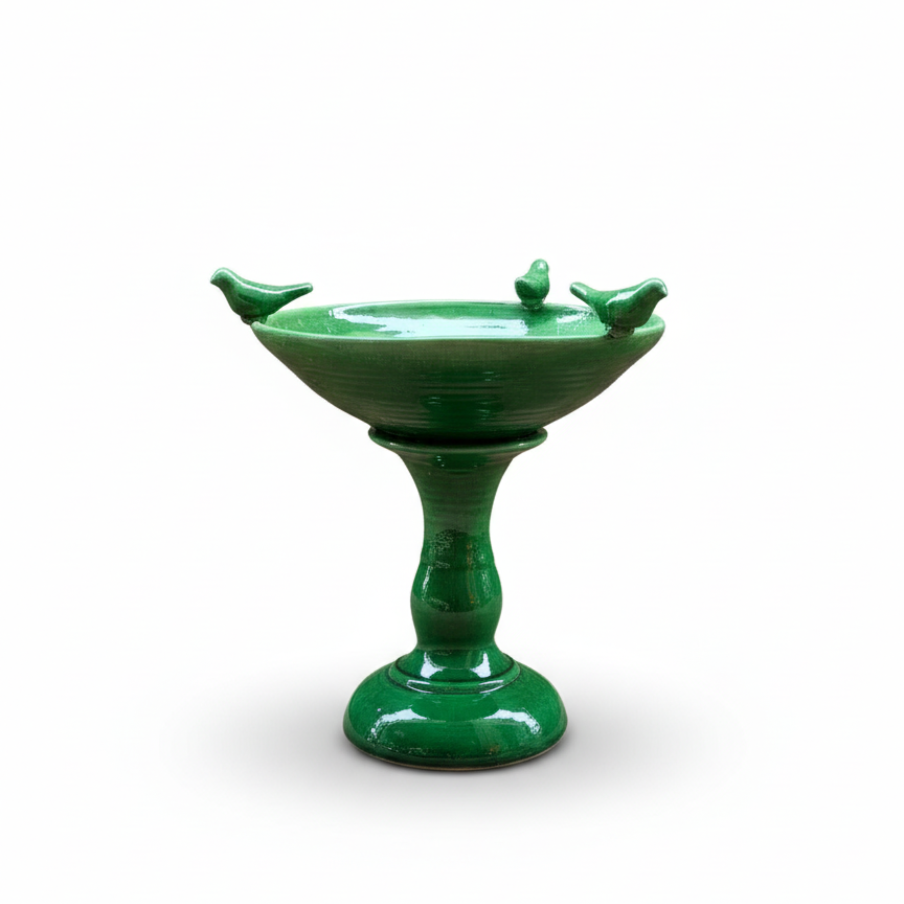 Green Bird Bath