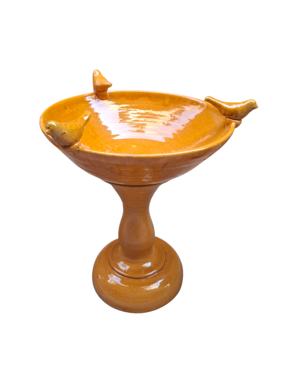 Yellow Birdbath