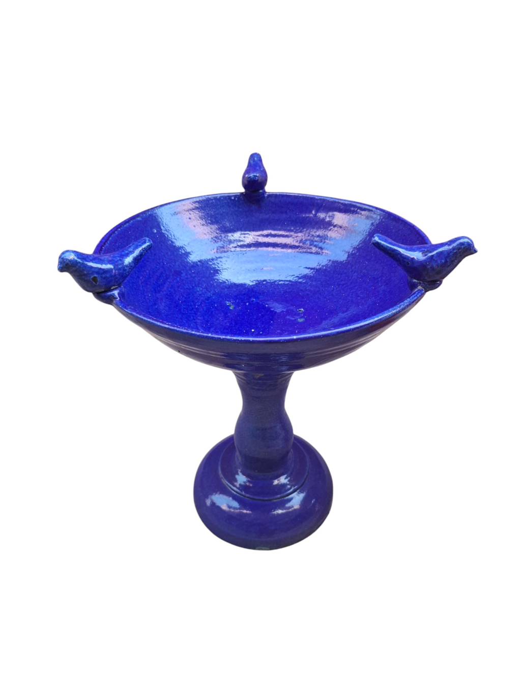Dark Blue Bird Bath