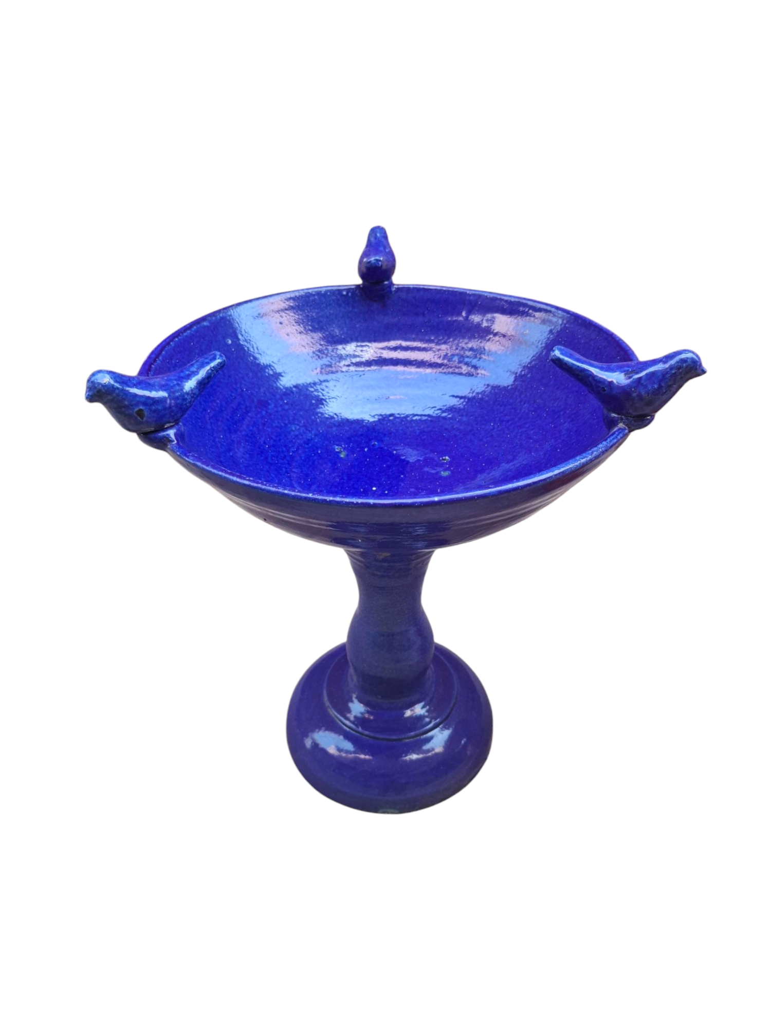 Dark Blue Bird Bath