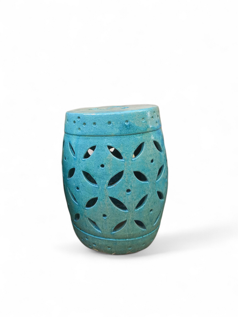 Cutwork Turquoise Stool/table