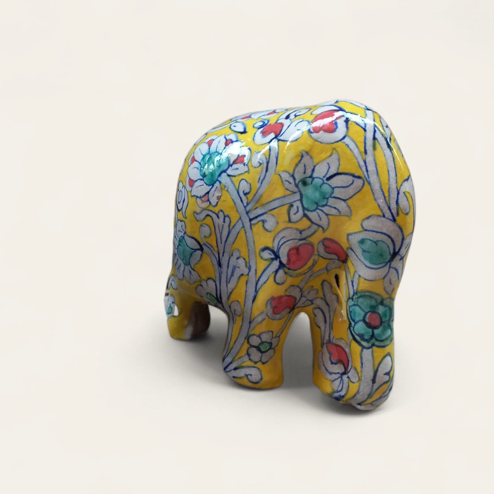 Yellow Printed Elephant