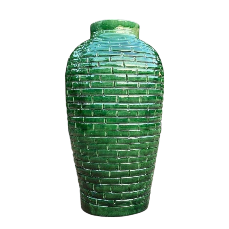 Emerald Brick Vase