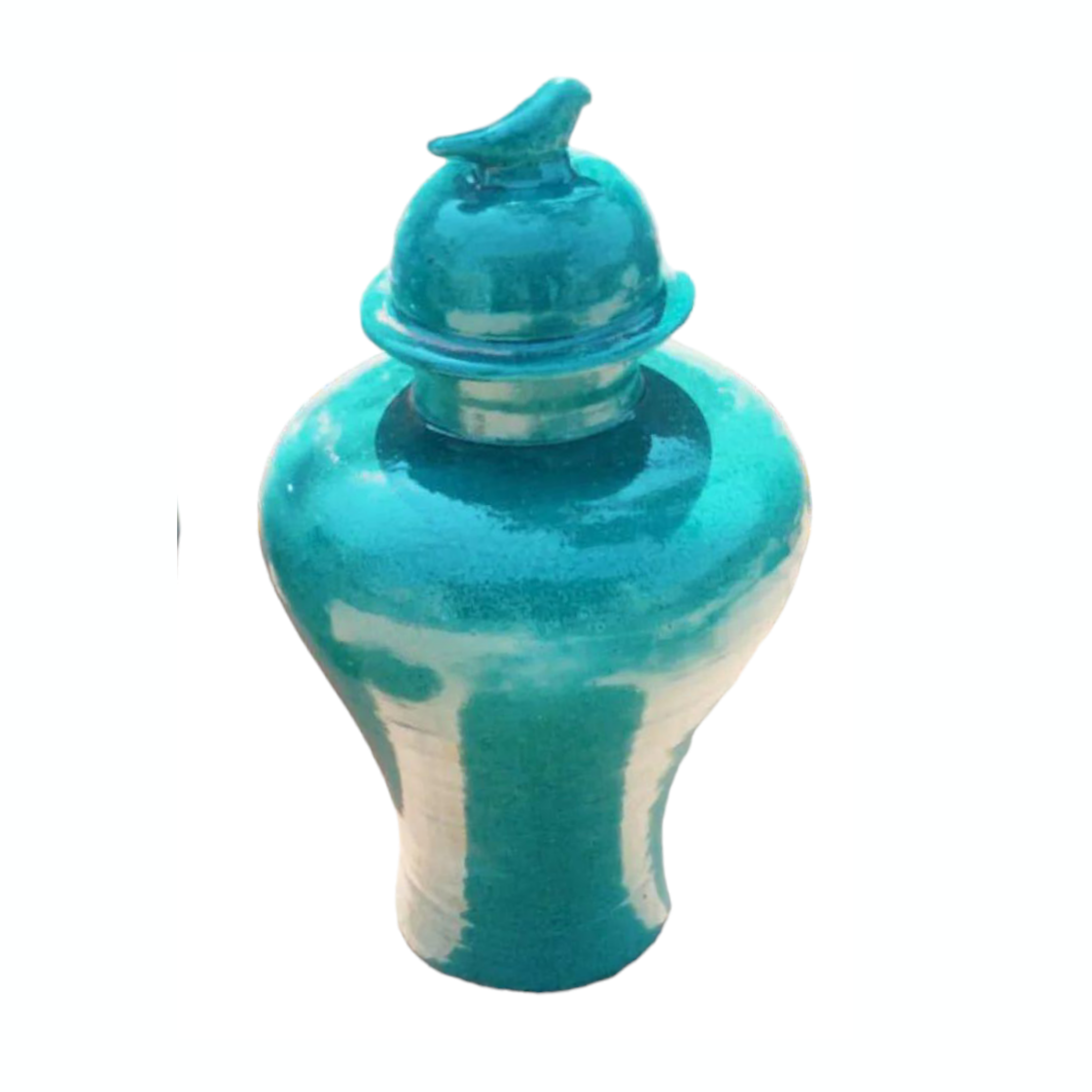 Turquoise Bird Urn