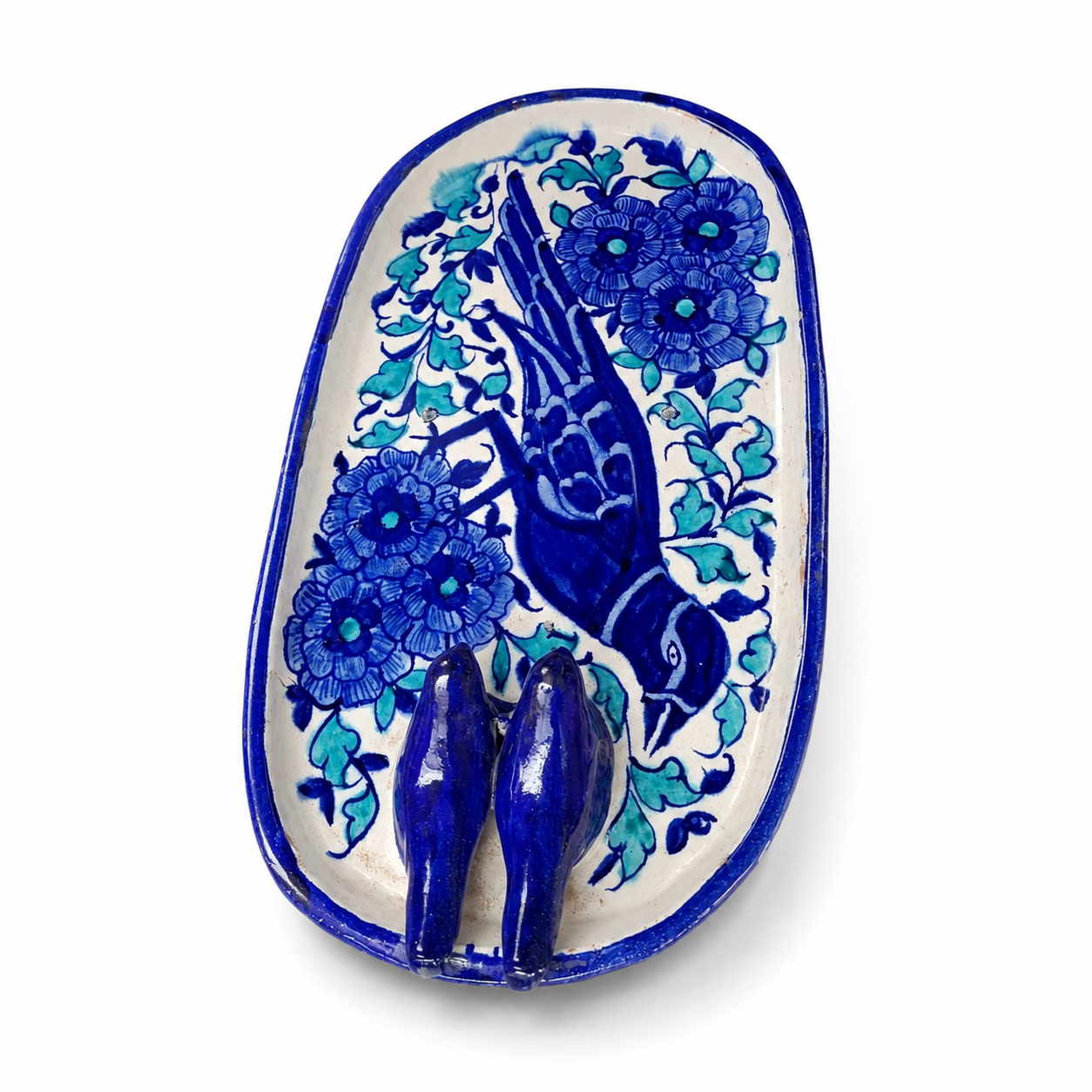 Blue Printed Tray