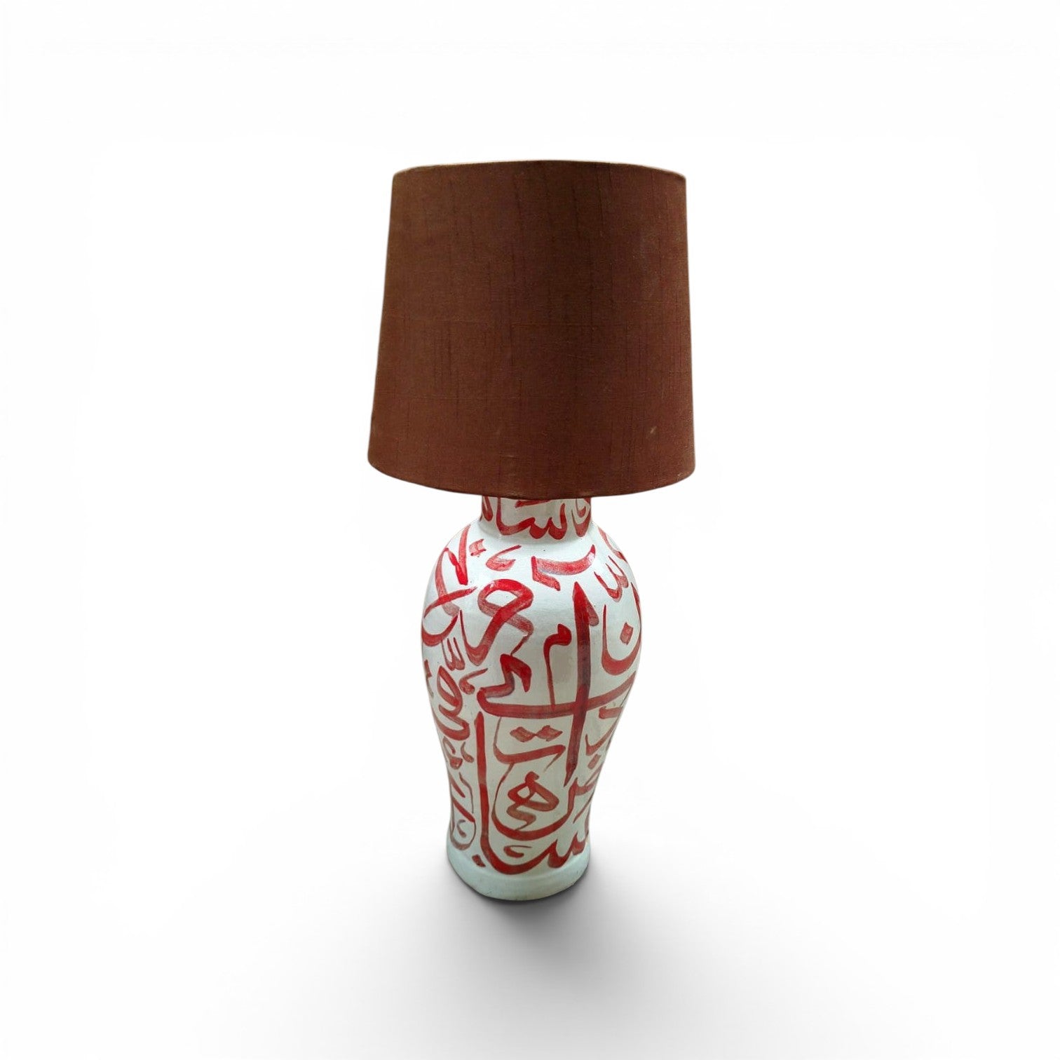 Red Calligraphy lamp base