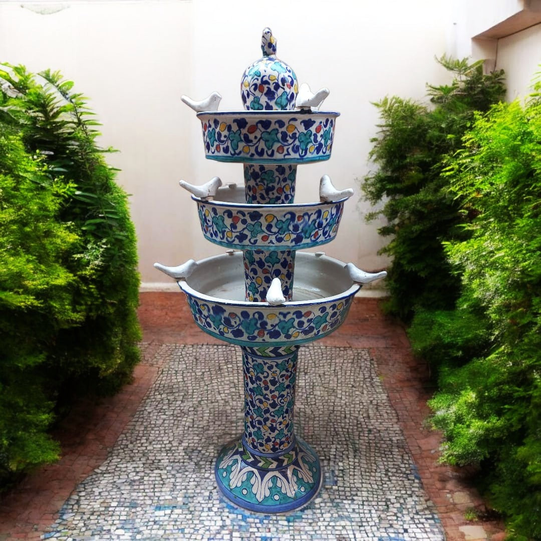 Multi 3 Step Birdbath with Stand