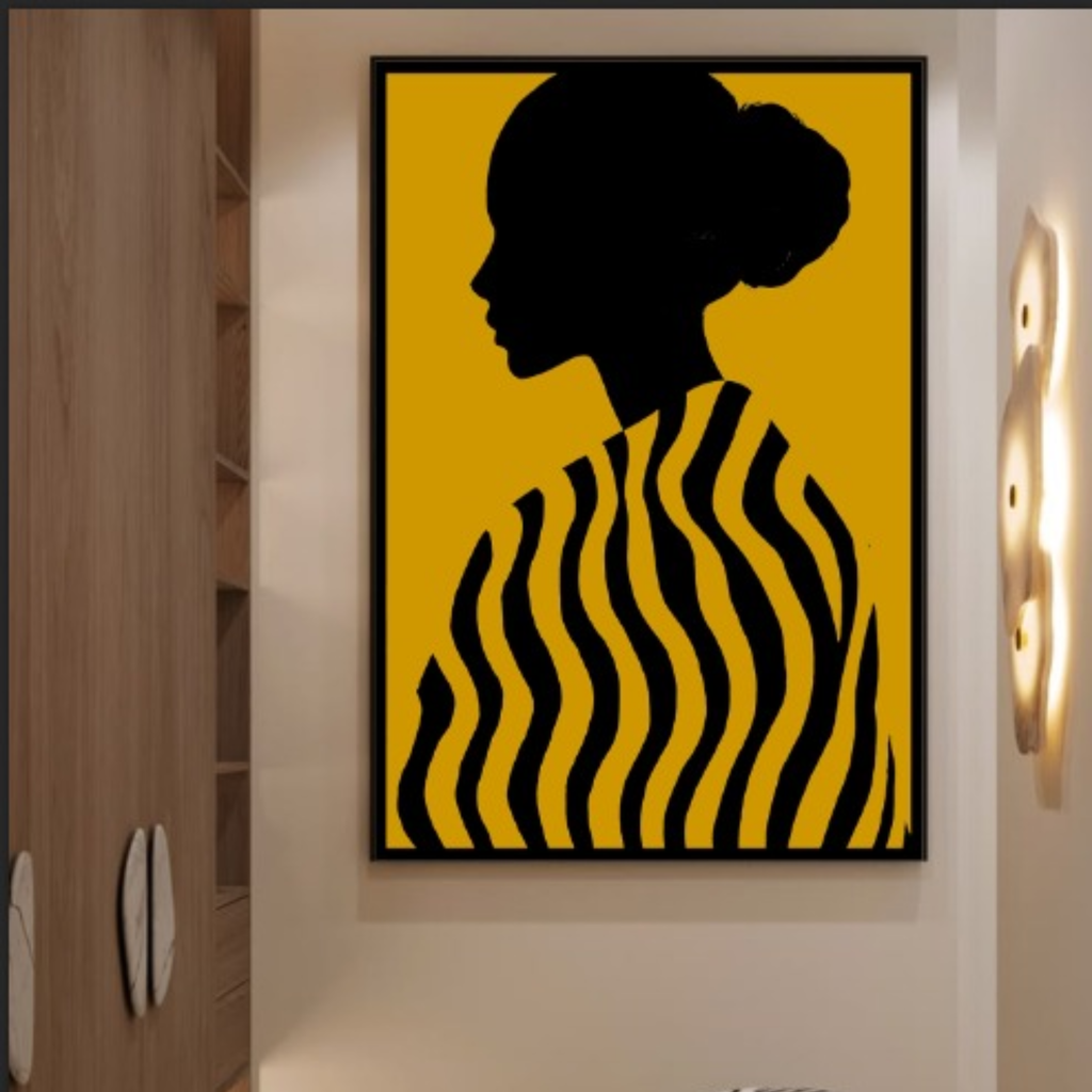Yellow Women Wall Art